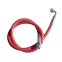 Immagine di tubo silicone 180°C standard rosso con attacchi 1/4 MF - 2 ml